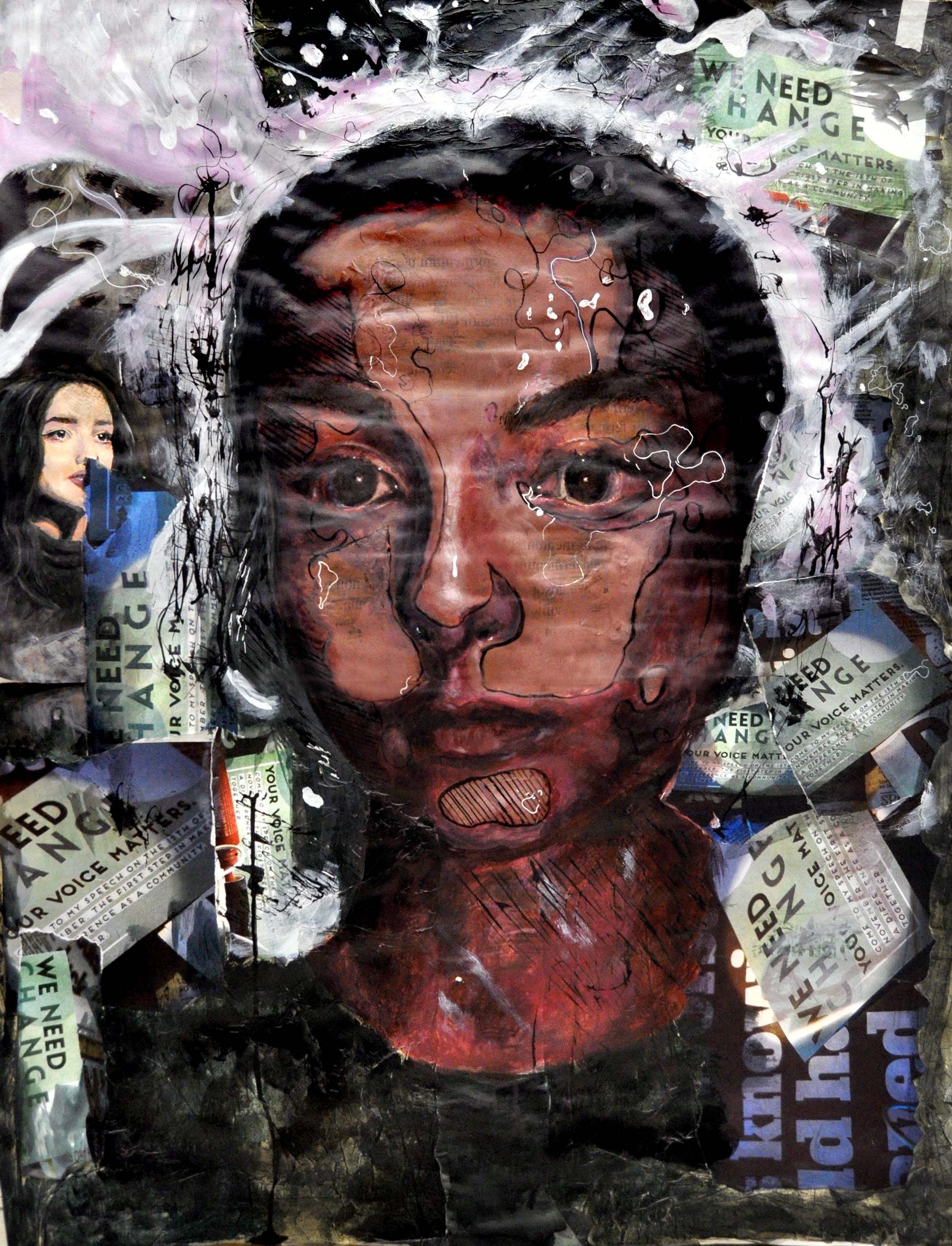 A0 'as she spoke' by Zita MacDonald